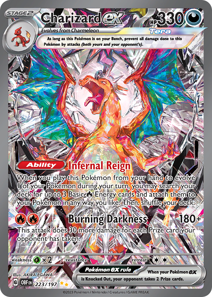 Charizard ex special illustration artwork highlight